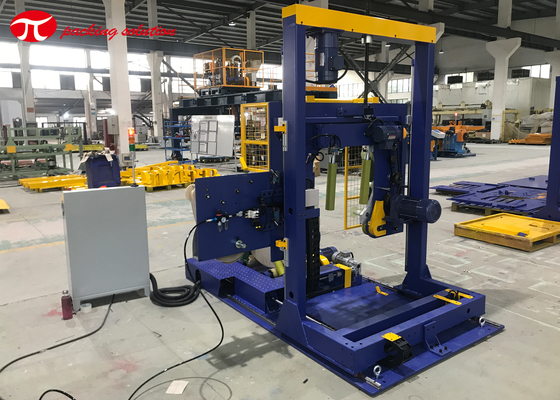 Vertical   steel coil packing machine with trolley GD300