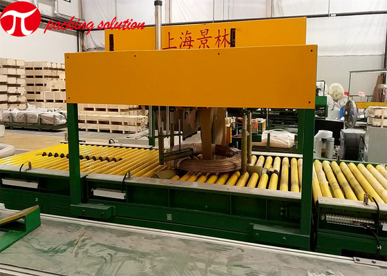 PLC Copper Coil Wire Wrapping Machine Unmanned 380V 50Hz