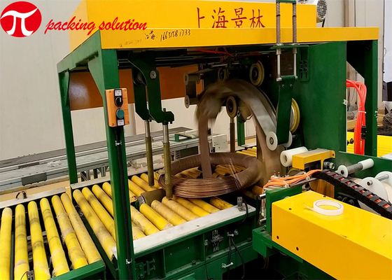 PLC Copper Coil Wire Wrapping Machine Unmanned 380V 50Hz