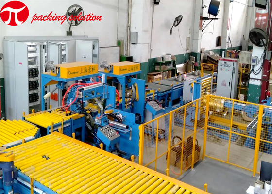 Tilting Copper Coil Packing Line 800mm Copper Wire Wrapping Machine
