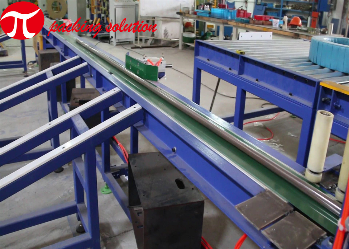 Customized Automatic Steel Tube Packing Machine 300-700mm Diameter With Storage Station