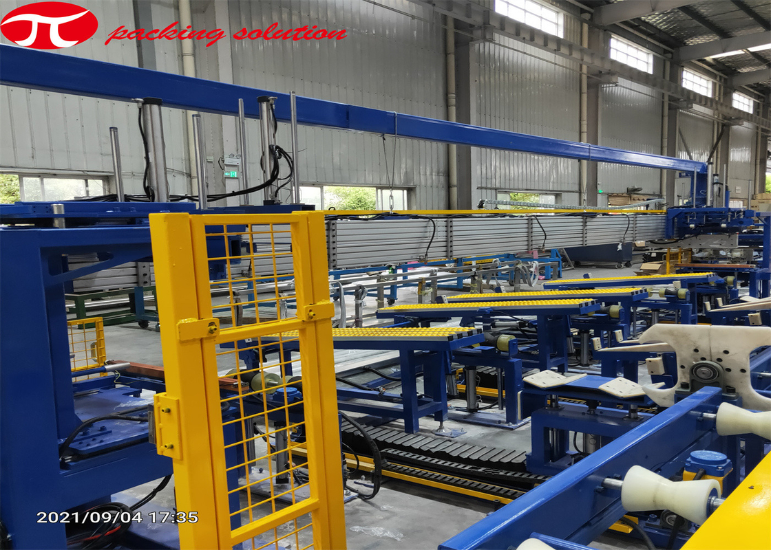 Artificial Lifting Online Seamless Steel Pipe Packing Machine 4000-6000mm Length
