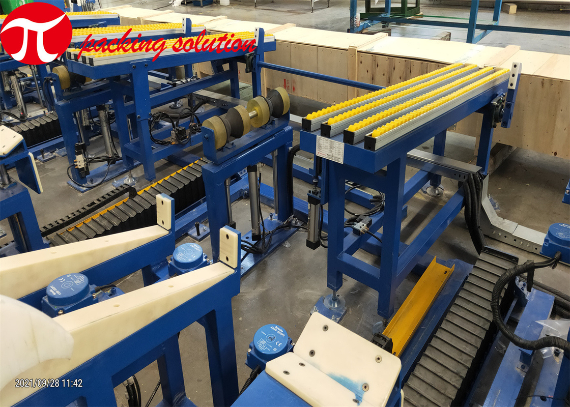 380V Steel Tube Packaging Machine Multi Functional PLC Stainless Steel Tube Wrapping Machine