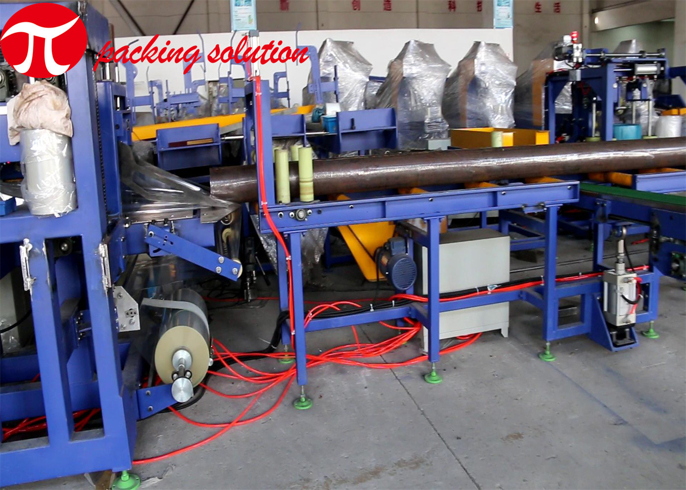 20-120mm Diameter Automatic Mechanical Stainless Steel Pipe Stacking And Packaging Line