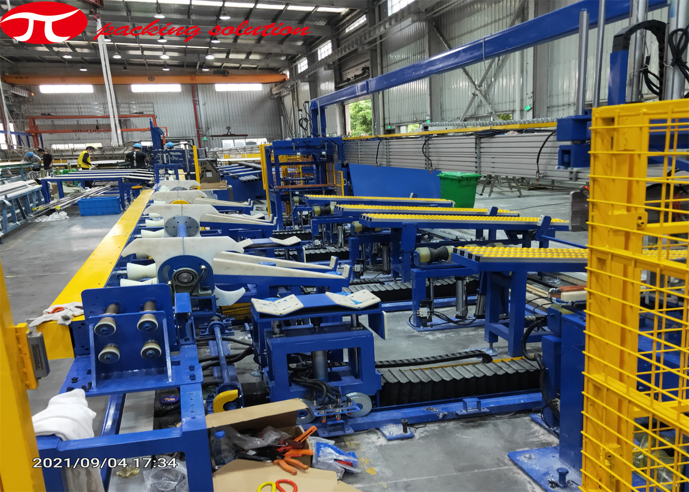 380V Steel Tube Packaging Machine Multi Functional PLC Stainless Steel Tube Wrapping Machine
